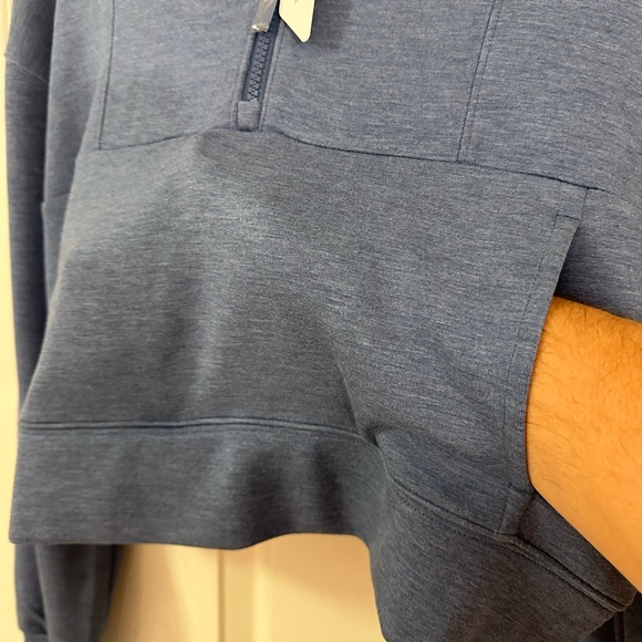 NWT TravisMathew Women's Skyloft Soft Half-Zip, EXTREMELY soft, size XS, blue - Picture 7 of 12